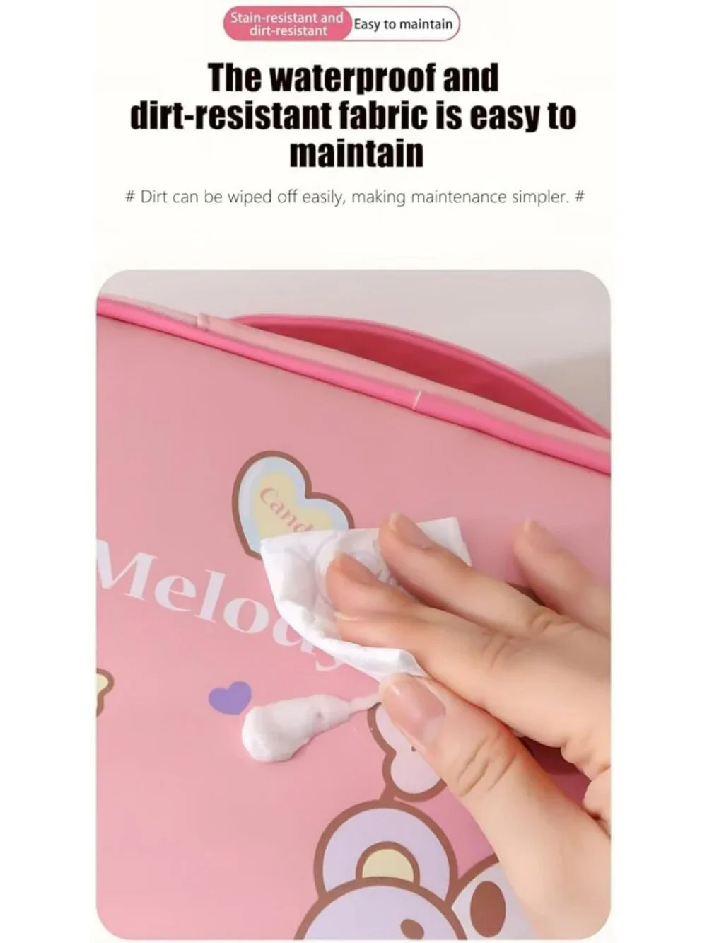 Cute Travel Makeup Organizer - Cinnamoroll Toiletry Bag for Women & Girls